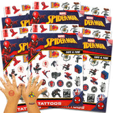 Marvel Spiderman Temporary Tattoos Party Favor Set (150 Spider-Man Temporary Tattoos)